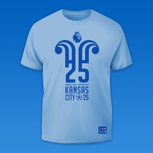 Kansas City Premier League Mornings Live Blue T-Shirt